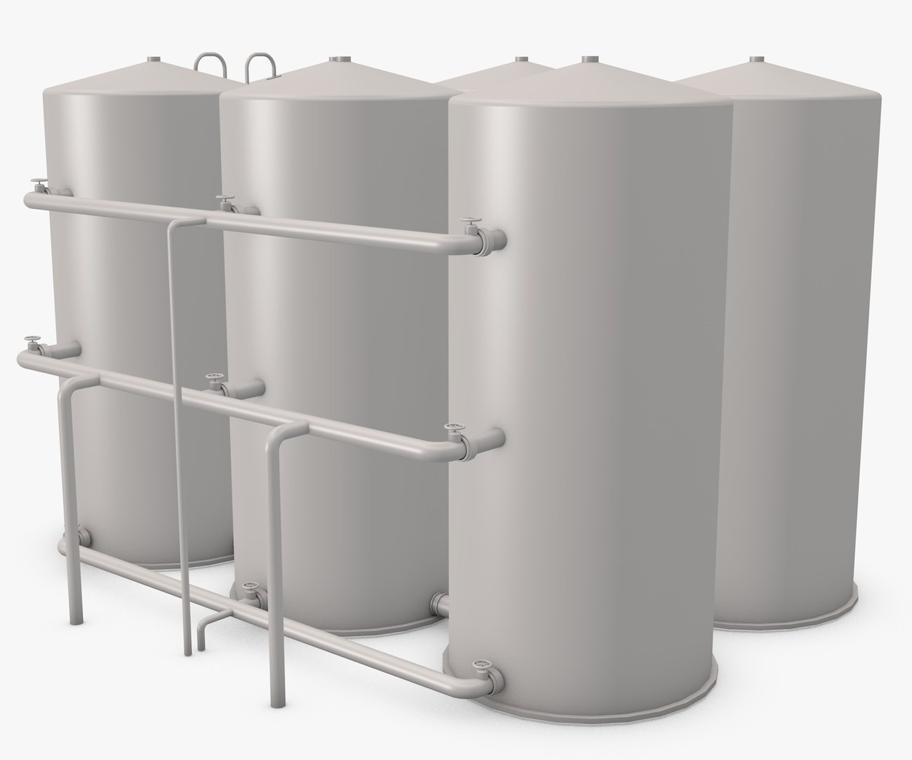 3d Model Of Industrial Boilers
