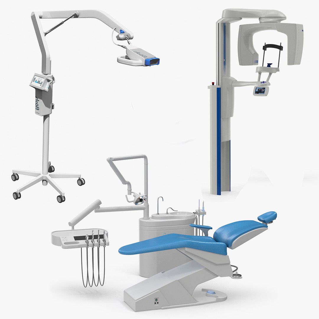 Dental Equipment Collection 3 3D model preview