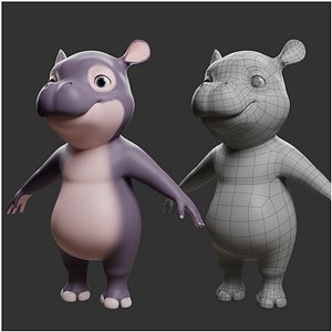 Hippo 3D model