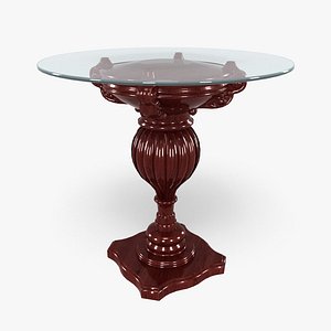 184-A Glass Top Table 2 in 1