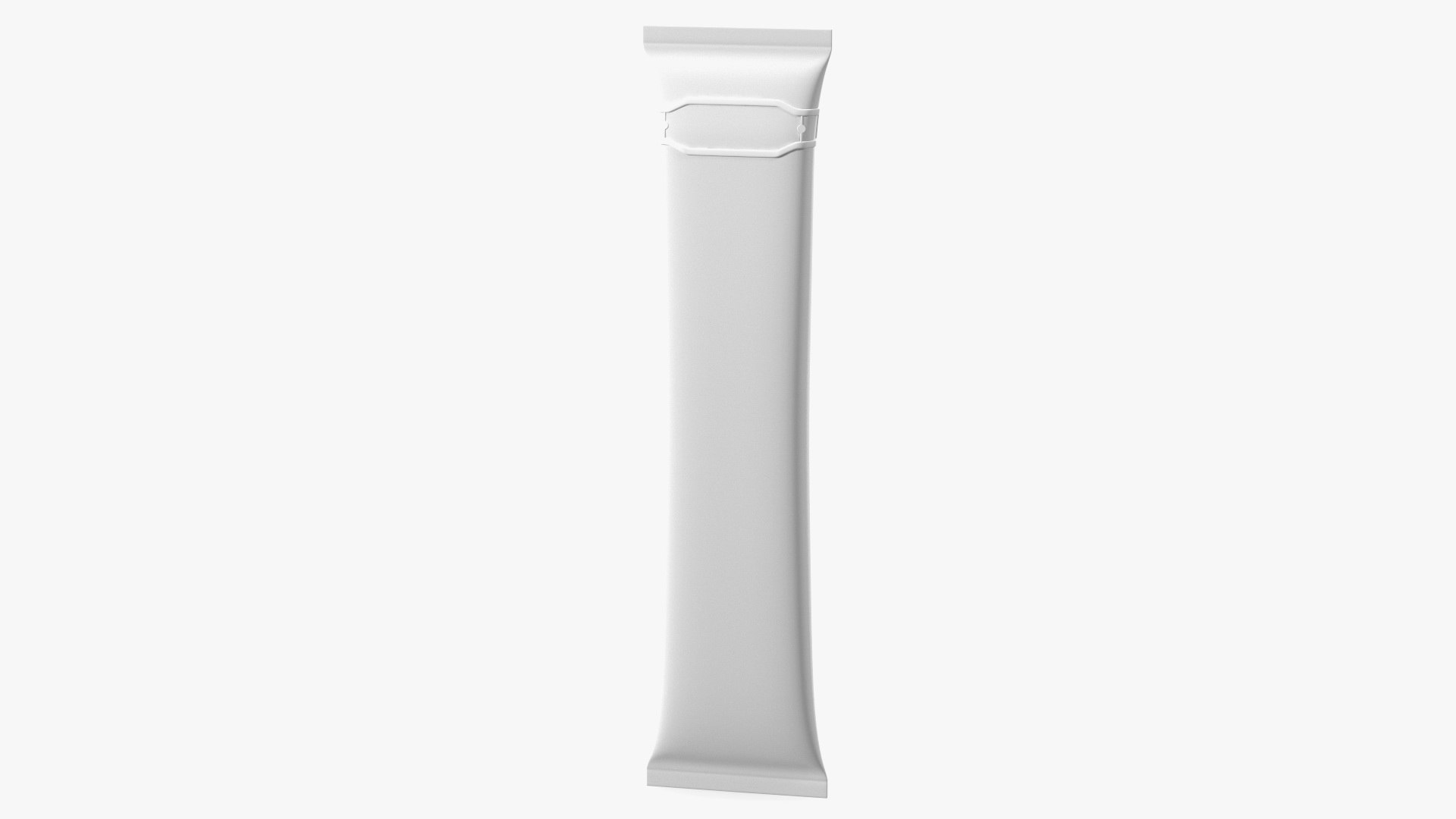 Pillow Shape Aseptic Package with Tear Off Tab 3D model preview