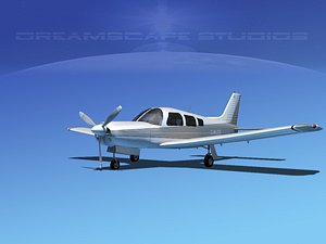 propeller piper cherokee 3d model