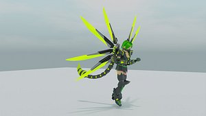 Fairy Mech Low poly