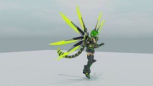 Fairy Mech Low poly