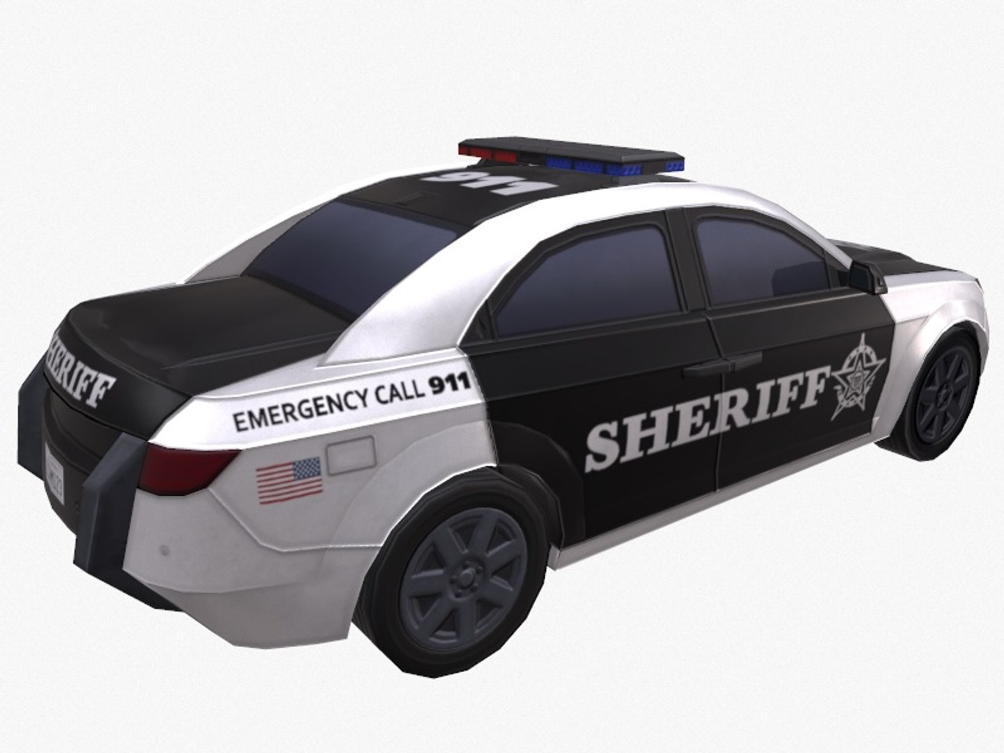 3D Car Sheriff - TurboSquid 1368948