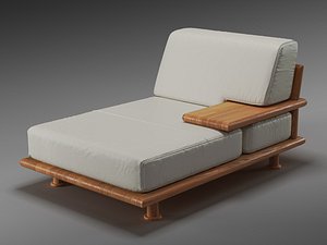 Italian Modernist Leather Chaise by Mario Bellini