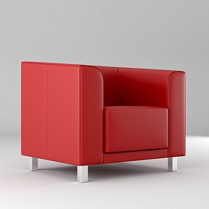 3D modern leather chair model