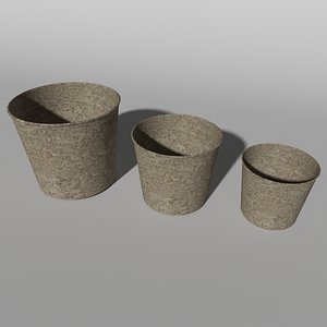 stone vases 3D model