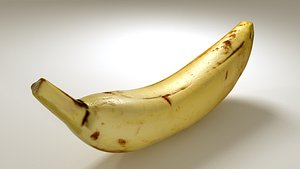 free banana 3d model