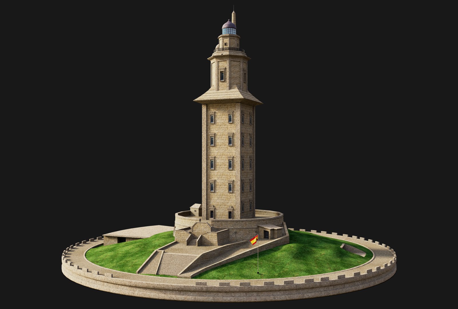3D Tower of Hercules model https://p.turbosquid.com/ts-thumb/TK/eaS0Ov/0U/herc2/jpg/1712074212/1920x1080/fit_q87/9949d2830d0878c4c0121c8c36e843838a75c580/herc2.jpg