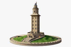 3D Tower of Hercules model