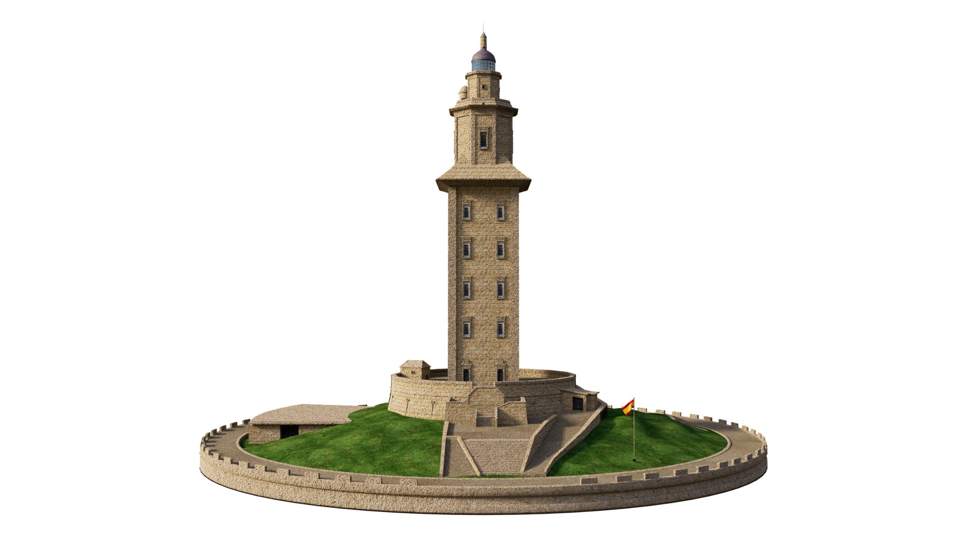 3D Tower of Hercules model https://p.turbosquid.com/ts-thumb/TK/eaS0Ov/w3/herc3/jpg/1712074211/1920x1080/fit_q87/cfefc5bcc10a06cd4d7f9ae8c73393dab62d4726/herc3.jpg