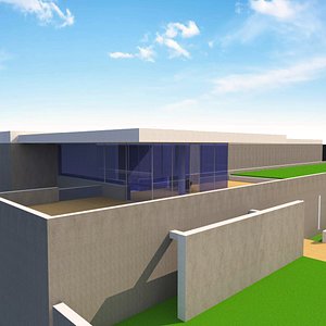 pulitzer foundation arts tadao ando 3D model