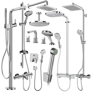 3D Faucets and shower systems Hansgrohe set 178 model