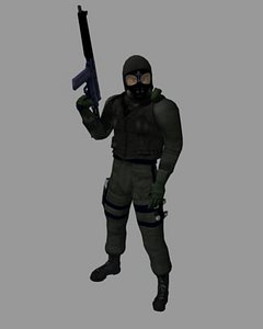 male black swat s