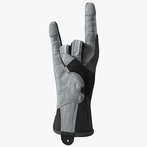 Heavy Duty Safety Gloves Sign of the Horns 3D model