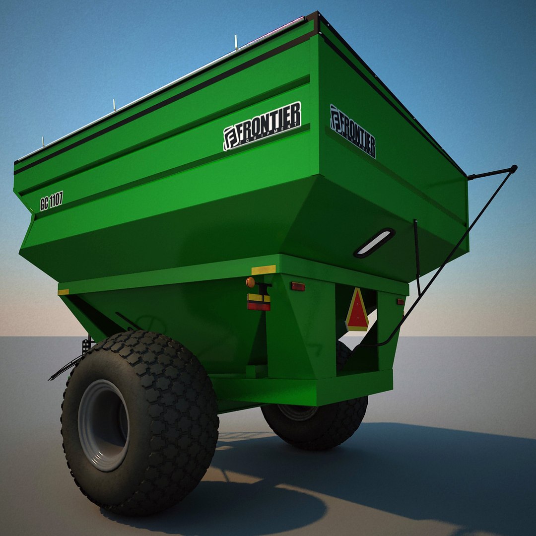 3d model farm grain cart frontier