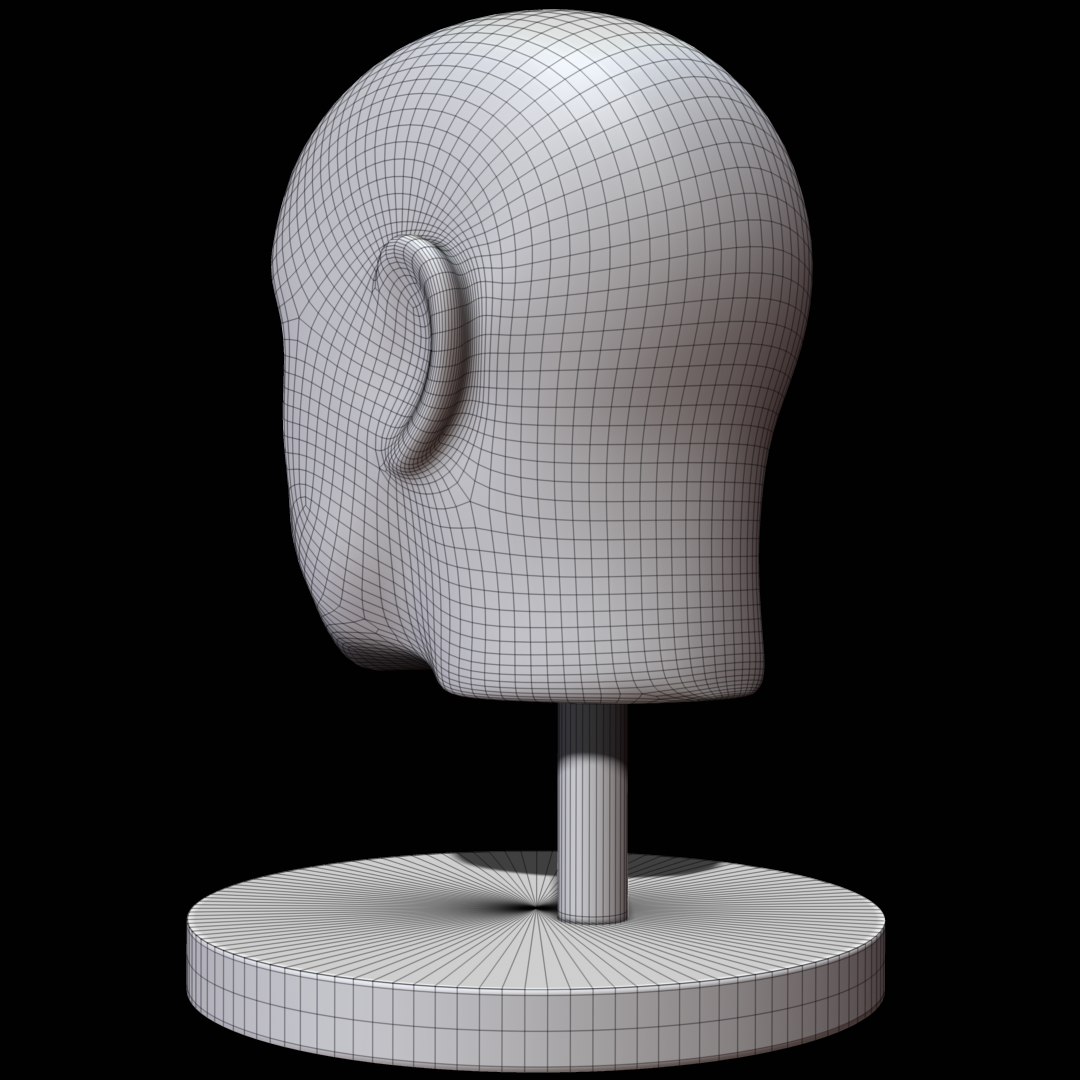 3D Mannequin Head Man Model - TurboSquid 1152584