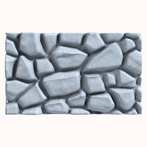 3D Stone wall 169