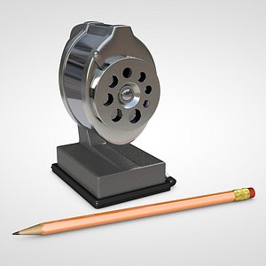 3D retro sharpener pencil