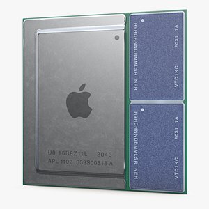 Apple M1 Series Chip 3D model