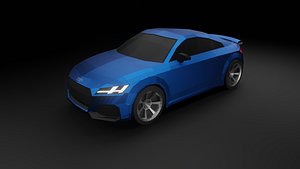 Audi TT RS 2020 low poly