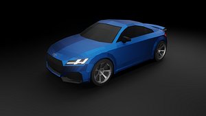 Audi TT RS 2020 low poly