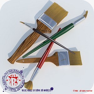 paint brush 3d c4d