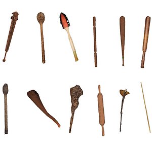 3d model bat mallet staff