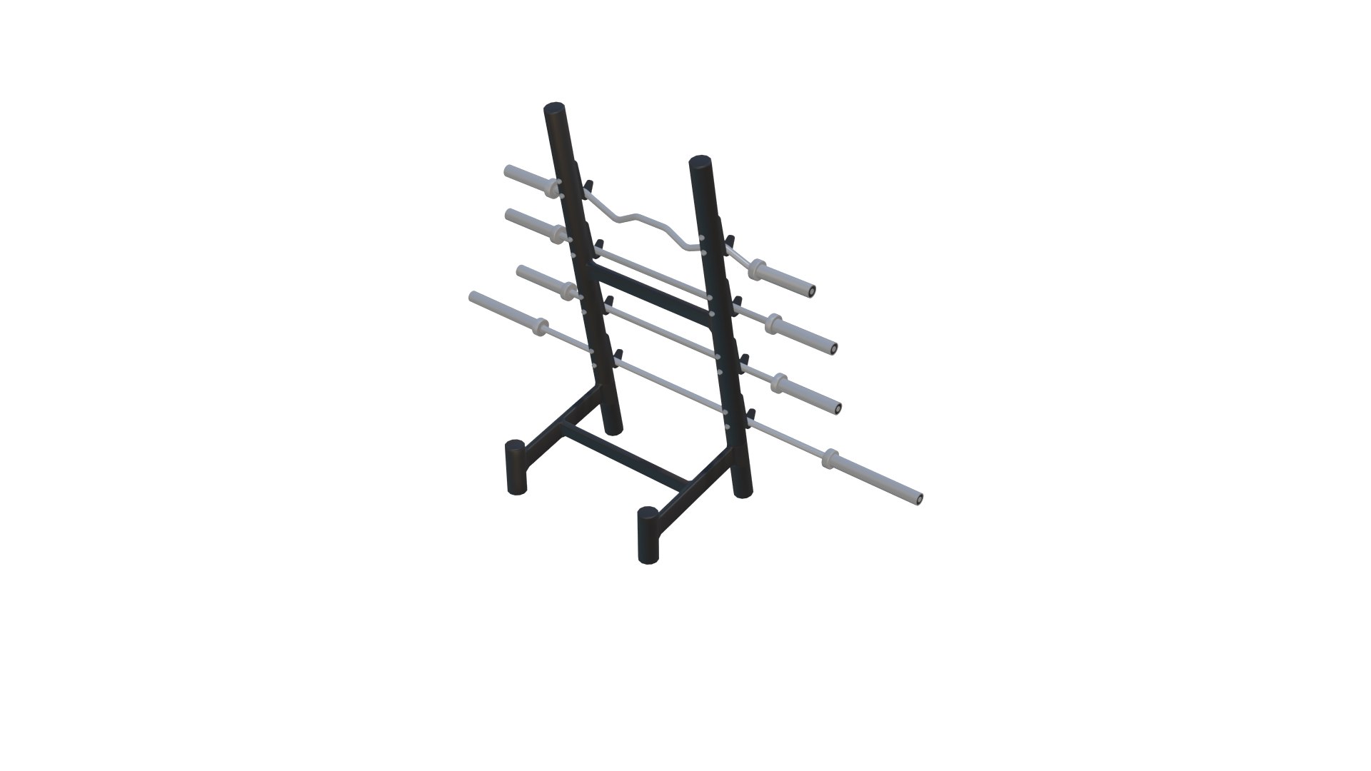 3D Gym Rods Stand Model - TurboSquid 2376437