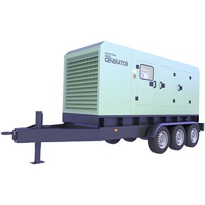 Mobile Generator Trailer 52 3D
