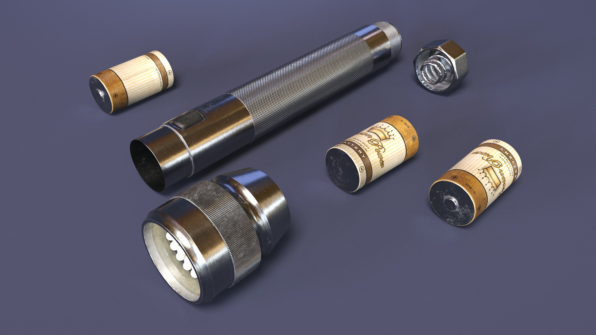 LED Flashlight 3D model - TurboSquid 2182314