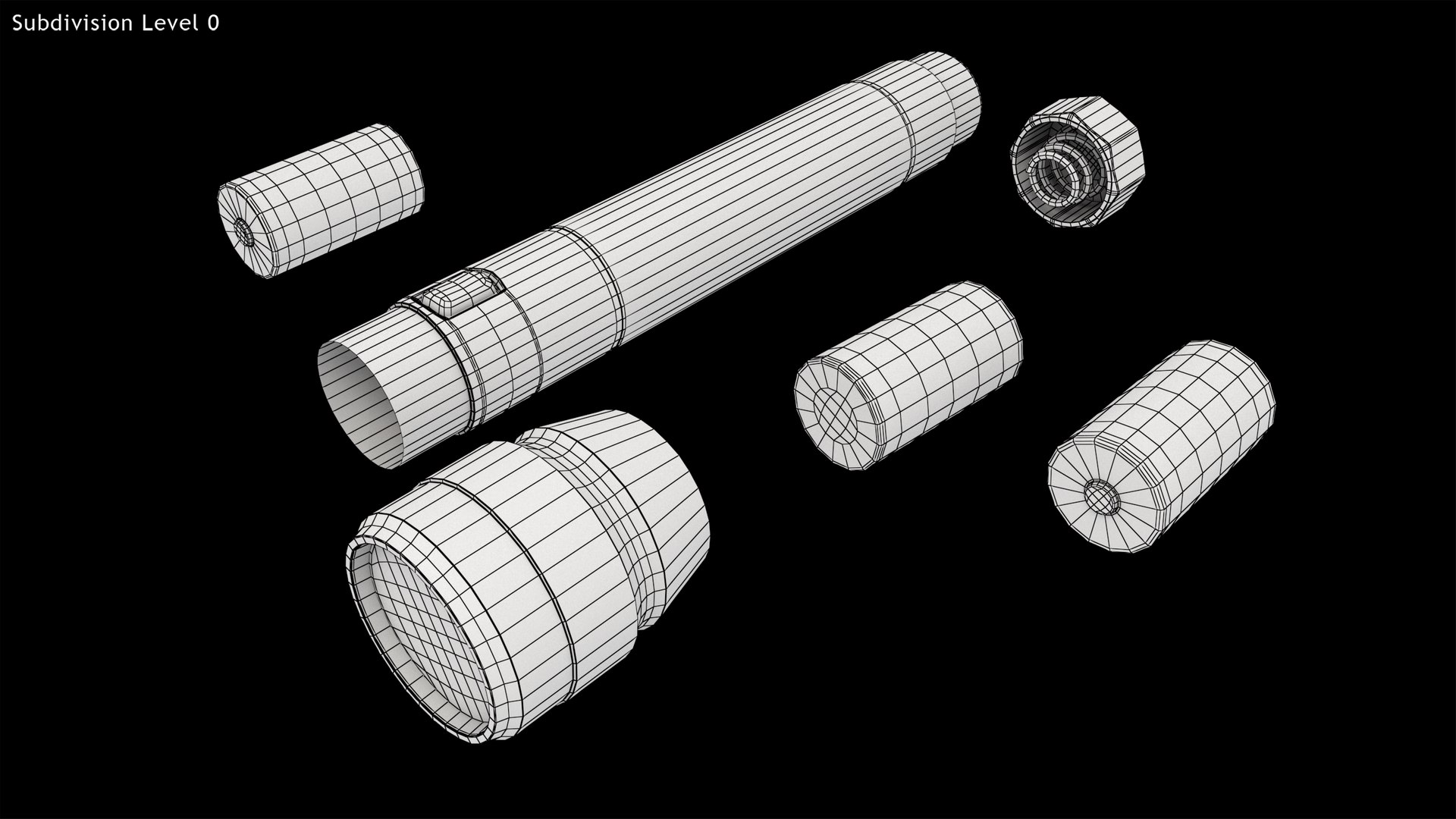 LED Flashlight 3D model - TurboSquid 2182314