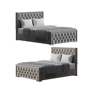 3D Princess Bed Frame model