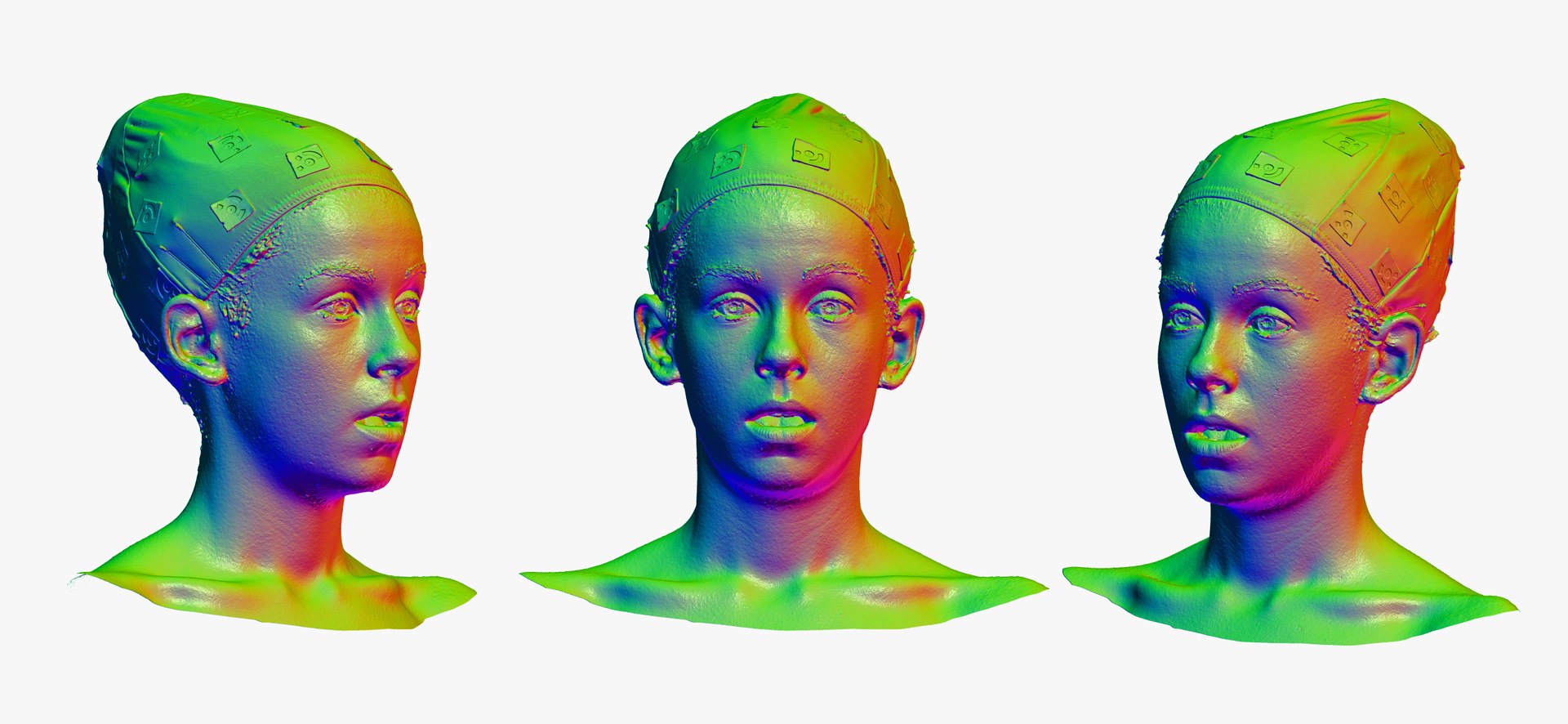 3D Rhea Human Head Fear Model - TurboSquid 1664209
