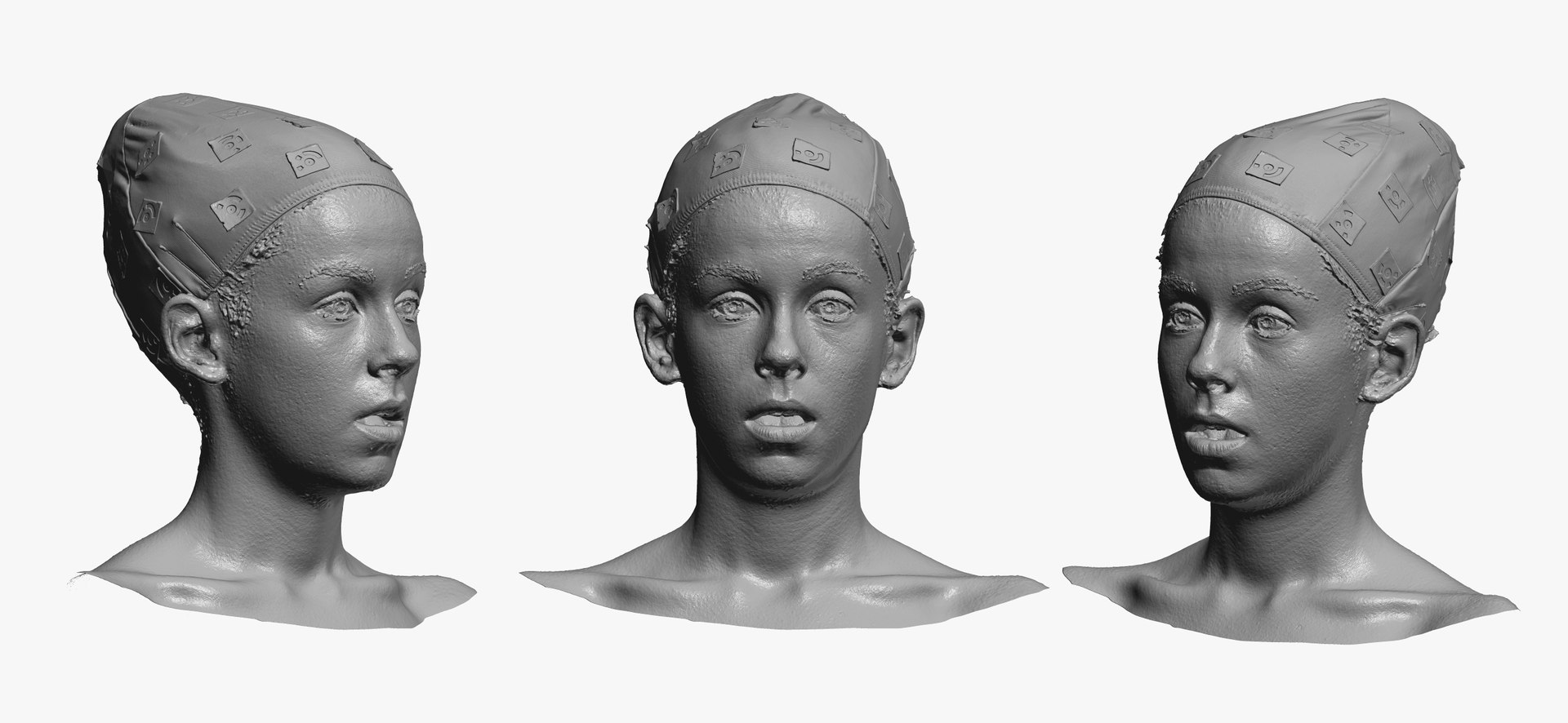 3D Rhea Human Head Fear Model - TurboSquid 1664209