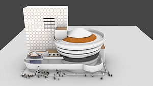 3D model Solomon Guggenheim Museum