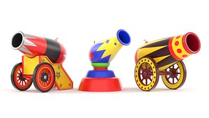 Circus Cannon Collection 3D model
