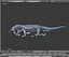 3D komodo dragon rigged model
