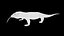 3D komodo dragon rigged model