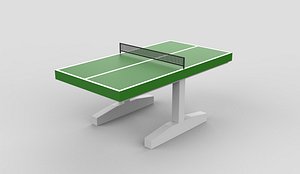 Table tennis setup 3D model
