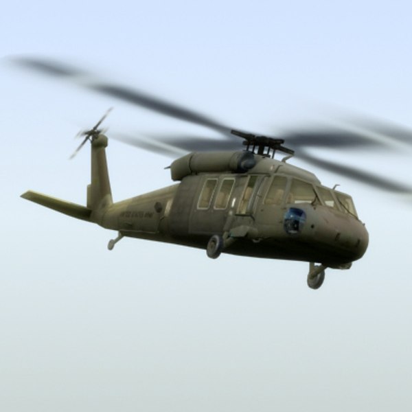 3d Model Uh60 Blackhawk Helicopter Black Hawk