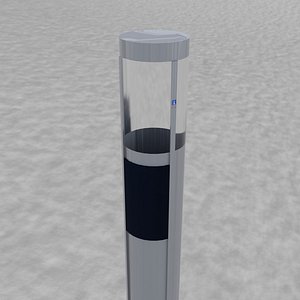 An elevator shaft or tube with a cabin inside