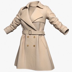 3D Coat TrenchCoat For Woman MAX