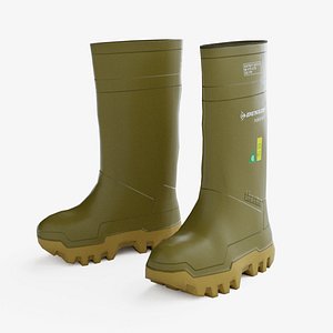 3D Dunlop Purofoot Workboots model