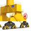 Level Luffing Port Crane Rigged Yellow