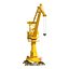 Level Luffing Port Crane Rigged Yellow