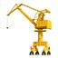 Level Luffing Port Crane Rigged Yellow