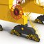 Level Luffing Port Crane Rigged Yellow