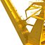 Level Luffing Port Crane Rigged Yellow